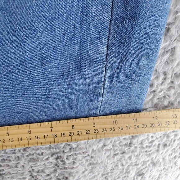 Eloquii Jeans Womens Size 16 Viola Fit Blue Gena Denim Stretch Wide Leg - Picture 9 of 13